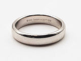 Tiffany & Co. 0.95 Platinum 9.0g Plain Band Ring Size 8 Do0124rxzde