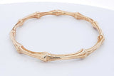 Tiffany & Co. 18k Yellow Gold Bamboo Bangle Bracelet 32.5 Grams Eb0726prxzde