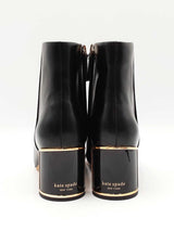 Kate Spade New York Merritt Booties In Black Leather Size 9.5b Fw0725rzdu