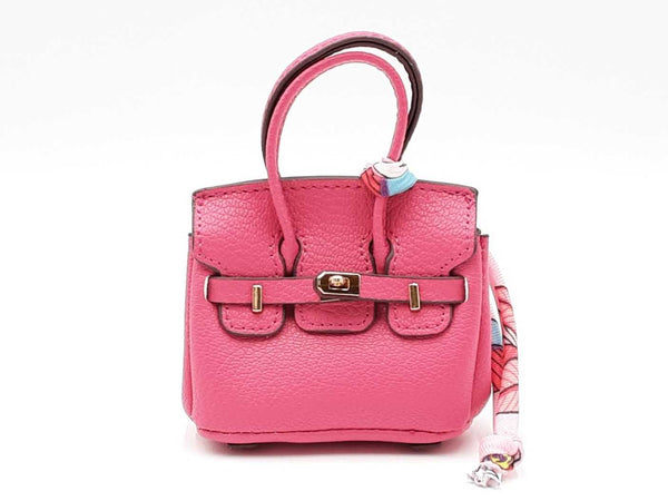 Mini Exquisite Bag Charm In Fucshia Fw0825idu