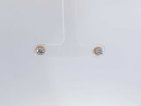 0.50 Cttw Lab Grown Diamond 14k Yellow Gold Stud Earrings .90 Grams Aa0725lwosa