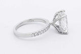 4.74cttw Lab Grown Diamond Ring In Platinum 6.1 Grams Size 6 Eb0826llxzsa