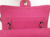 Chanel Classic Double Flap Pink Quilted Suede Cavier Shoulder Bag Do0825ixzxde