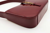 Yves Saint Laurent Le 5 A 7 Mini Burgundy Patent Leather Bag Eb0426irxde