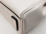 Versace La Medusa Small Top-handle Bag In White Leather Fw0626wrxdu