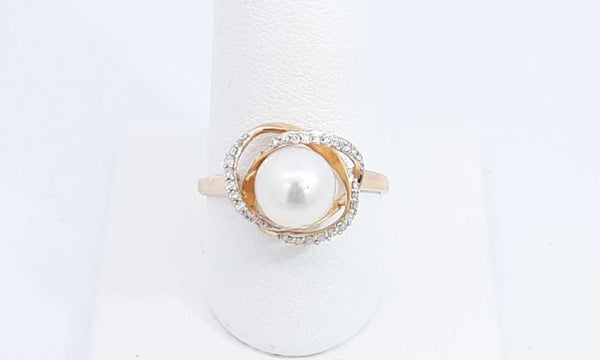 14k Yellow Gold Pearl Ring Size 9.5, 2.9 Grams Eblrxdu 144030006910