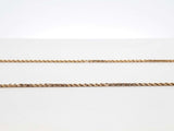 14k Yellow Gold Rope Chain Necklace 1.7 Grams 18 Inch Fw0826llzdu