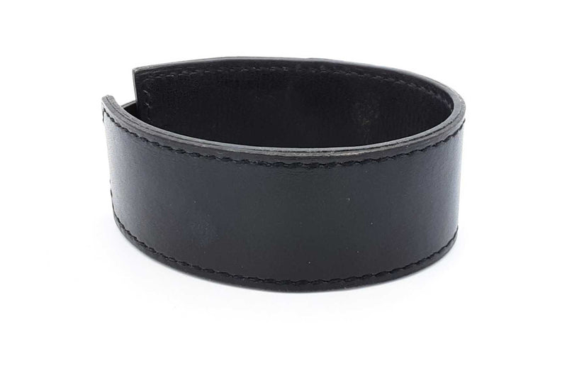 Hermes Black Leather Bracelet Eb1224lrxdu