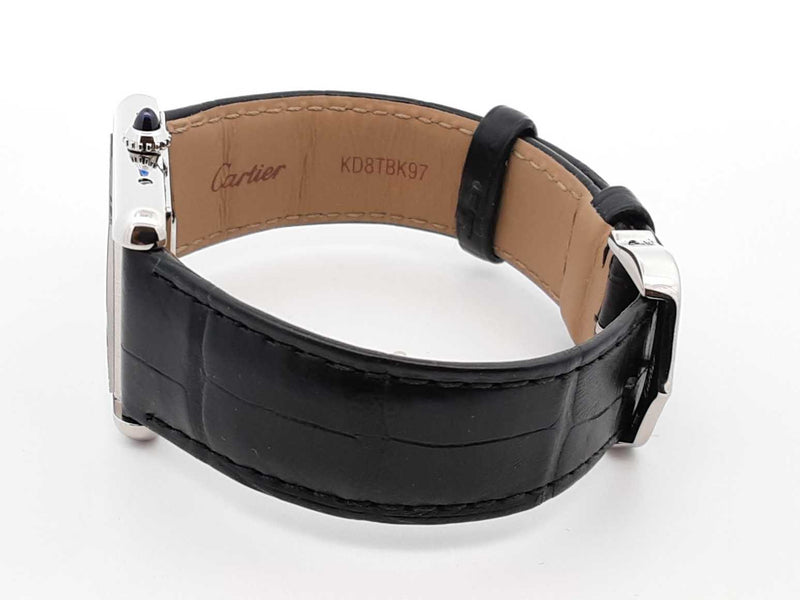 Cartier Tank Must Stainless Steel & Leather 25.5mm Quartz Watch Fw0625lrxzdu