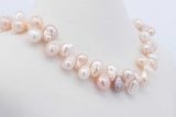 Pearl Necklace With 14k Yellow Gold Clasp 18.9 Grams 17 Inch Eb0124rxsa