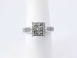 1.22 Cttw Diamond & 14k White Gold Engagement Ring 6 Grams Size 7 Fwczxdu