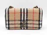 Burberry Mini Lola Crossbody Bag In Vintage Check Bouclé Tweed  Fw1125irzdu
