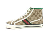 Gucci Tennis 1977 Gg Canvas High Top Sneakers Size 39.5 Eb1026lcrsa
