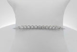 0.77cttw Diamond Bracelet In 14k White Gold 5.5 Grams 7 Inch Eb1026ixzsa