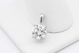1.0ctw Diamond Pendant In 14k White Gold 0.8 Grams Eb0325cxzsa