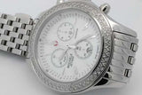 Michele Jetway Quartz Chronograph 40mm Stainless Steel Watch Eb0526pxzsa