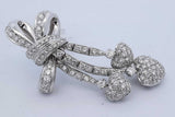Andreoli 18k White Gold 5.36cttw Diamond Omega Back Earrings 37g Eb0326rrxzde
