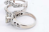 1.76ctw Diamond Wedding Set In 14k White Gold 14.6 Grams Size 8.5 Eb0225orxzsa