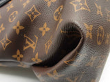 Louis Vuitton Flower Brown Monogram Black Leather Zipped Tote Do0626lixzde