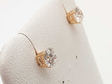 1.07 Cttw Lab Grown Diamonds 14k Yellow Gold 1.0g Stud Earrings Do0326orxde