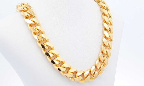 Sterling Gold Plated Cuban Link Chain 89 Grams 22 Inch Eblcpdu 144030007294