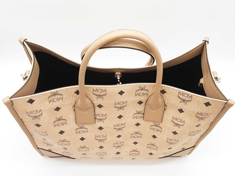 Mcm Munchen Visetos Monogram Tote Bag Sd1125ozxde