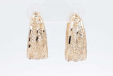 14k Yellow Gold Filigree Hoop Earrings 5.7 Grams Eb0426osxde
