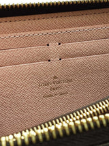 Louis Vuitton Clemence Wallet In Monogram Coated Canvas & Rose Ballerine Leather Fw0726lrzdu
