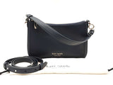 Kate Spade Hudson Convertible Crossbody In Navy Blue Pebbled Leather Fw1125wzdu