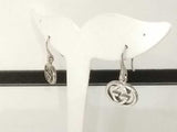 Gucci Sterling Sliver Interlocking Gg Drop Earrings Mk0726izmia