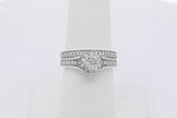 0.27cttw Diamond Wedding Set In 10k White Gold 4.2 Grams Size 7 Eb0226oxrsa