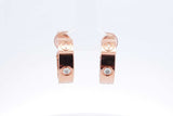 Cartier Love Hoop Earrings 18k Rose Gold With Diamonds 11.8 Grams Eb1024lxxzdu