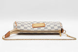 Louis Vuitton Eva Convertible Clutch In Damier Azur Coated Canvas Fw1125wordu