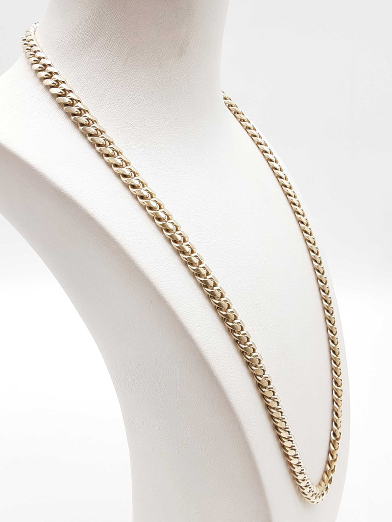 0.925 Sterling Silver 64.2g Cuban Link Chain 22 In Do0125pxde