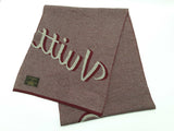 Louis Vuitton Signature Logo Red Gray Wool Scarf Do1025lrxde