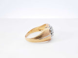1.17 Cttw Diamond & 14k Yellow Gold Cluster Ring 9.1 Grams Size 12.5 Fw0426crzdu