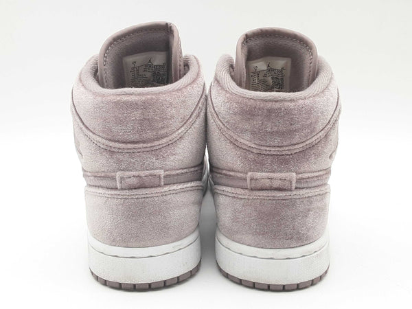 Nike Air Jordan 1 Mid Se Lavender Velvet High Top Sneakers Size 7 Fw1124wxde