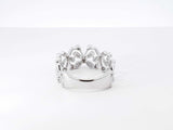 0.13 Cttw Diamond & 18k White Gold Openwork Butterfly Motif Ring 3.8 Grams Size 7 Fw00726ocrdu
