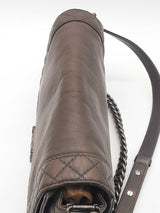 Chanel Grey Calfskin Reverso Boy Bag Shoulder Bag Eb0825lccrde