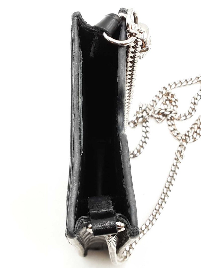 Alexander Mcqueen Crocodile Embossed Crossbody Phone Case Holder Eb1025lxzdu