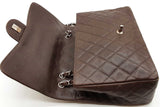 Chanel Quilted Caviar Chocolate Brown Leather Flap Shoulder Bag Eb1225rxrxde