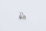 0.2cttw Diamond Stud Screwback Earrings In 14k White Gold 0.7 Grams Eb0626cxdu