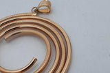 10k Yellow Gold Spiral Pendant 3.3 Grams Eb0826oxzsa