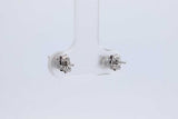0.66cttw Diamond Stud Earrings In 10k White Gold 0.7 Grams Eb0626wxzdu