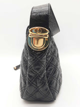 Marc Jacobs Ursula Black Quilted Patent Leather Hobo Bag Do0925rxde