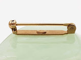 Chanel Camellia Jade Green Colored Resin Brooch Do1025orxde