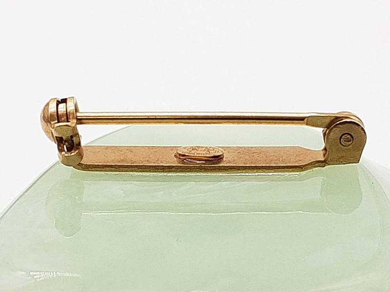 Chanel Camellia Jade Green Colored Resin Brooch Do1025orxde