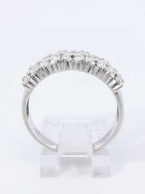 2.0 Cttw Diamond & 14k White Gold Four-row Ring 5.1 Grams Size 8 Fw0925pcsdu