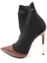 Balmain Black Red Ankle Sock Heels Size Eu/it 36.5 Do0525lxzde
