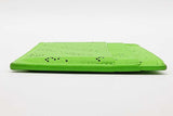 Balenciaga Perforated Logo Acid Green Leather Card Holder Sd0826wxde